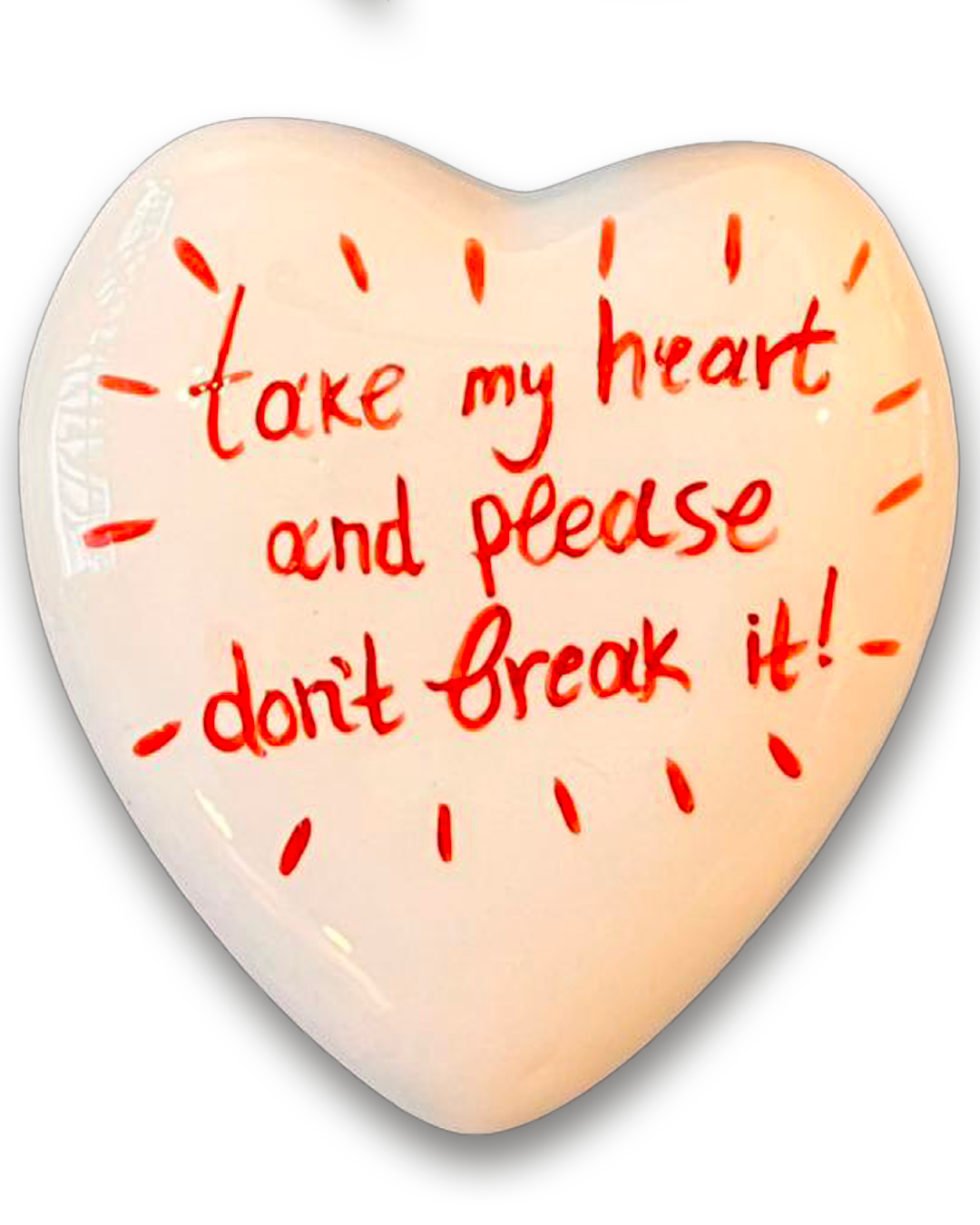 "Take My Heart" Ceramic Heart Box