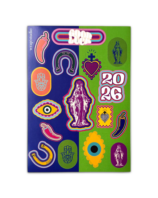 A5 Paper Stickers | 6 Charms for 2026